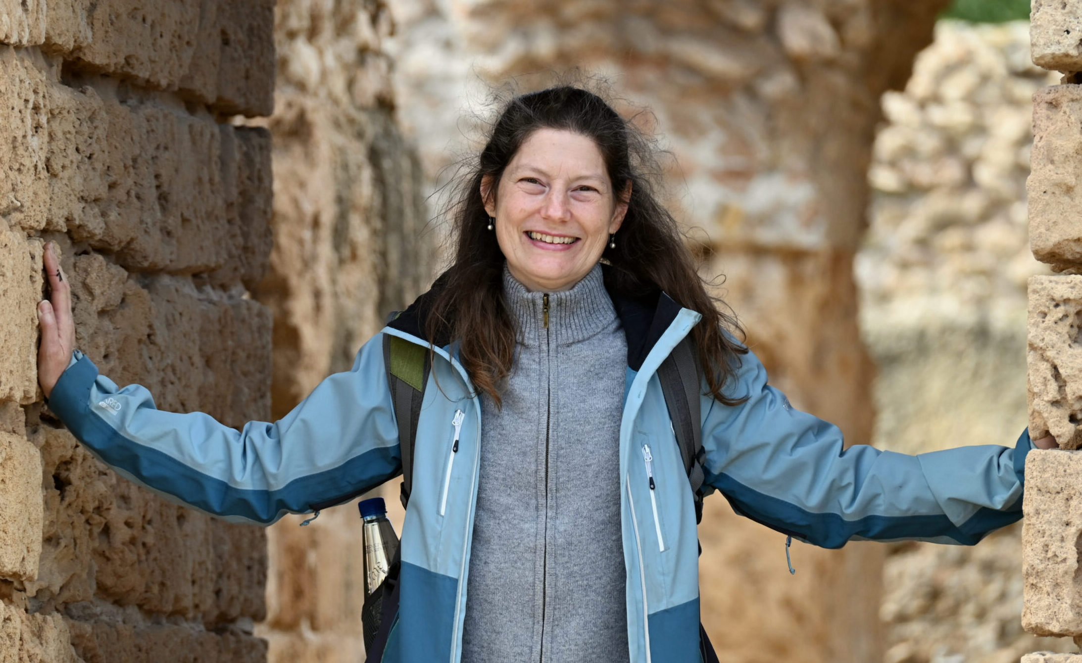 in the Ruins of the Roman Baths of Carthage